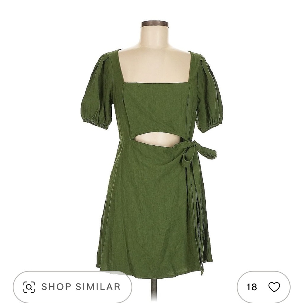 BCBG Olive Puff Sleeve Mini Dress